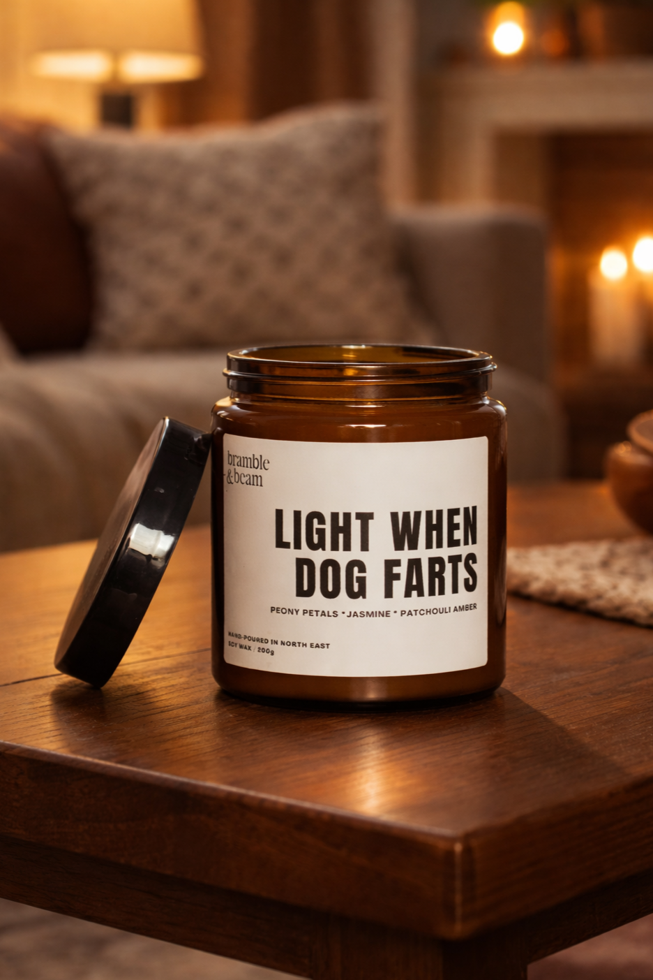 Light When Dog Farts Candle