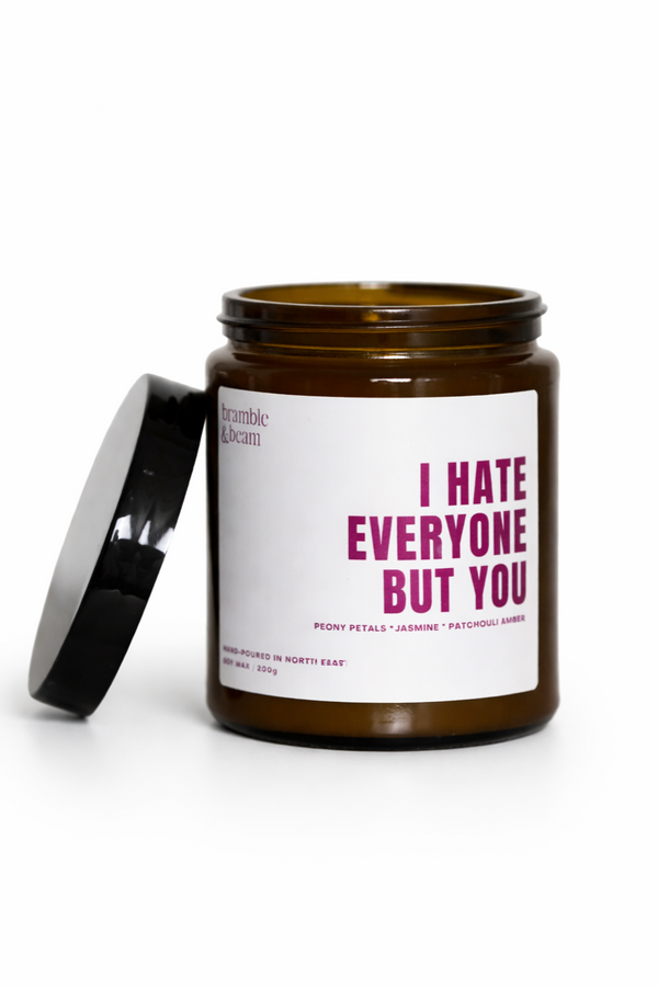 I Hate Everyone But You Candle