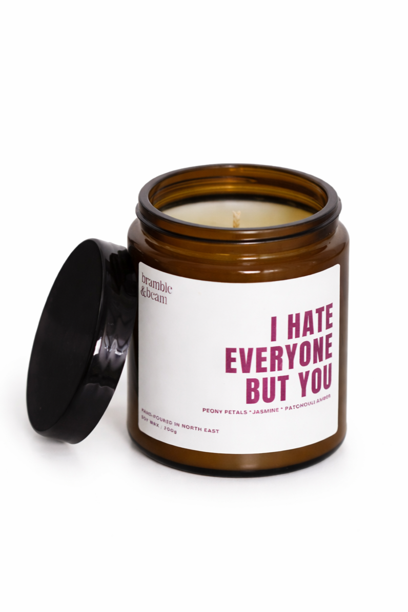 I Hate Everyone But You Candle