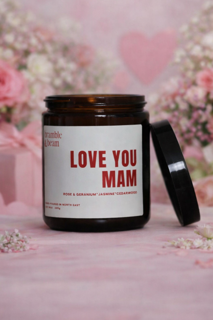 Love You Mam Candle