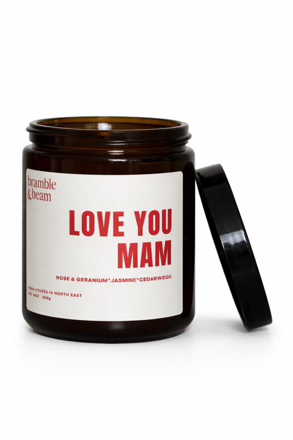Love You Mam Candle