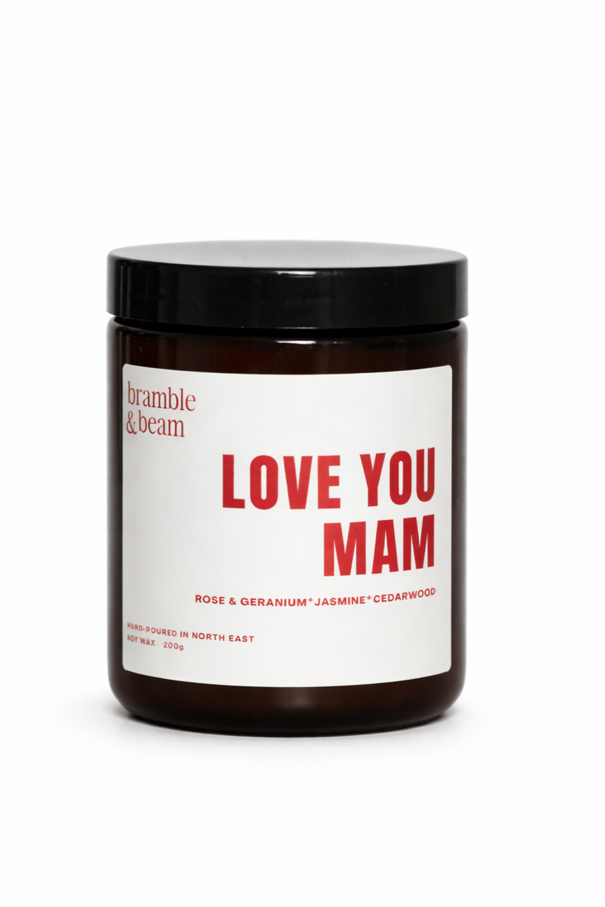 Love You Mam Candle